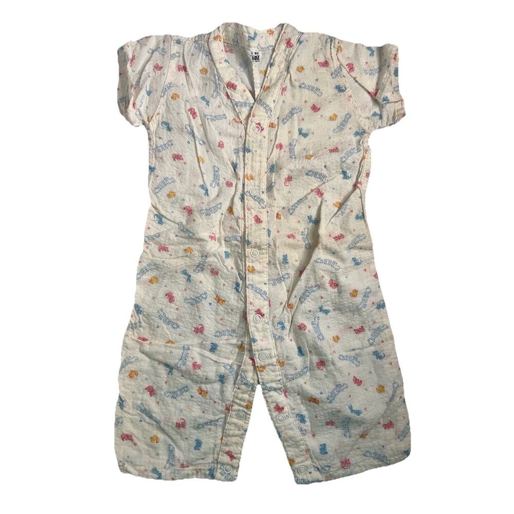 Vintage Sears Cotton Infant Baby One Piece Made in USA Size 12 Months